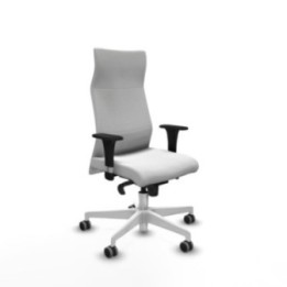 Albacete dirección sincro bali blanco brazos 1D cromados base blanca ruedas 65 engomadas