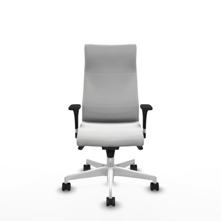 Albacete dirección sincro bali blanco brazos 1D cromados base blanca ruedas 65 nailon