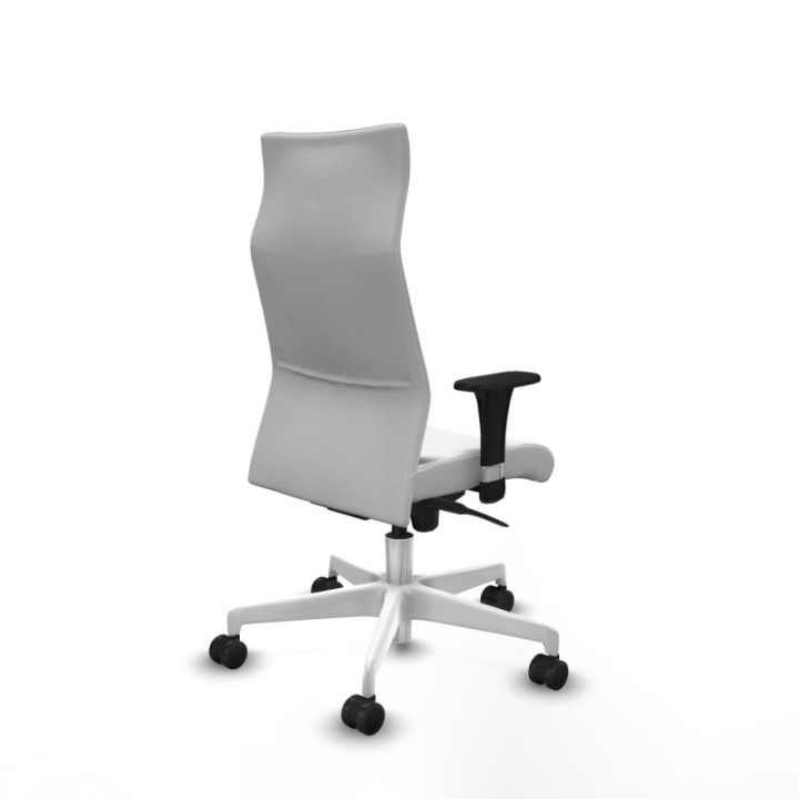 Albacete dirección sincro bali blanco brazos 1D cromados base blanca ruedas 65 nailon