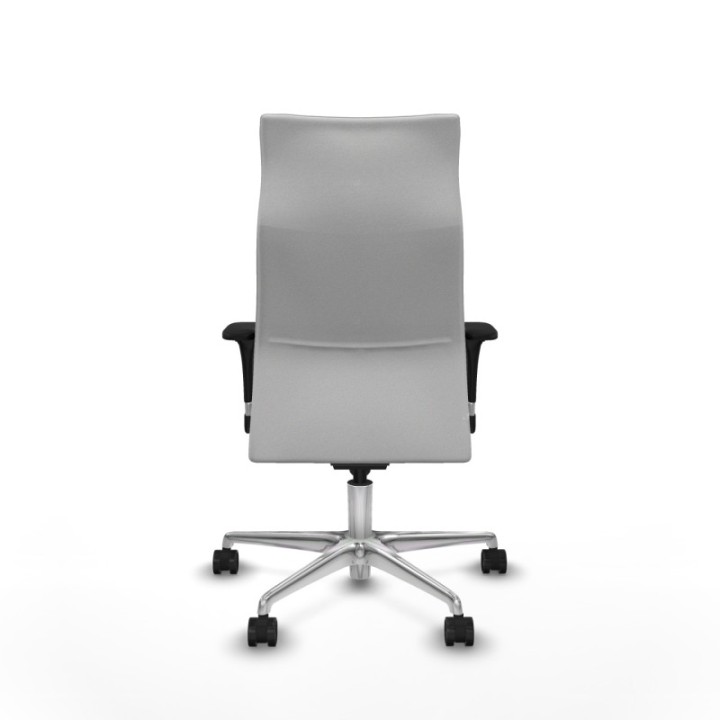 Albacete dirección sincro bali blanco brazos 1D cromados base aluminio ruedas 65 nailon