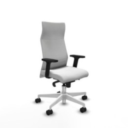 Albacete dirección sincro bali blanco brazos 2D base blanca ruedas 65 nailon