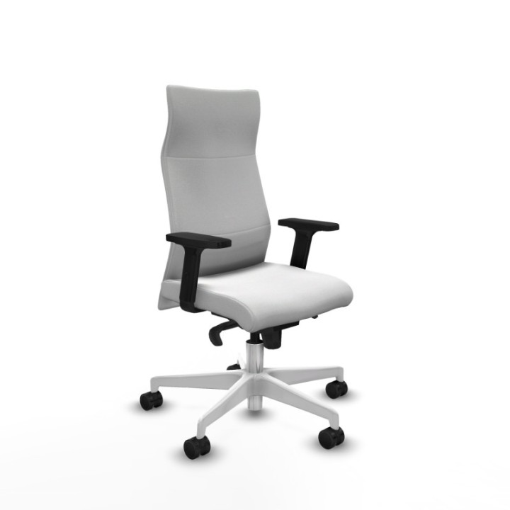 Albacete dirección sincro bali blanco brazos 2D base blanca ruedas 65 nailon