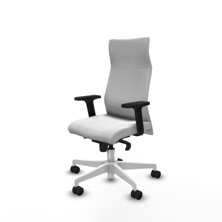 Albacete dirección sincro bali blanco brazos 2D base blanca ruedas 65 nailon