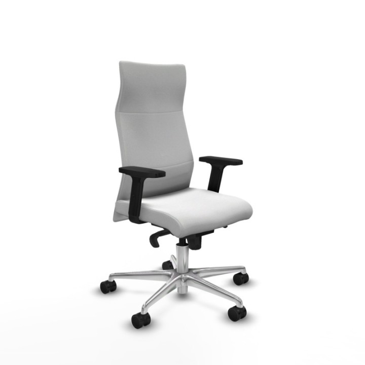 Albacete dirección sincro bali blanco brazos 2D base aluminio ruedas 65 nailon