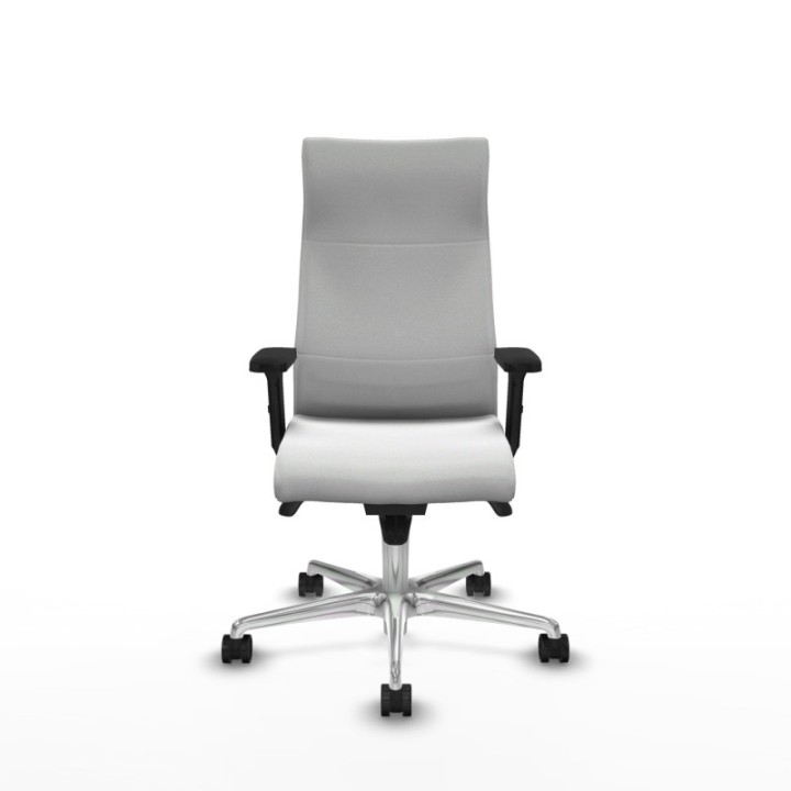 Albacete dirección sincro bali blanco brazos 2D base aluminio ruedas 65 nailon