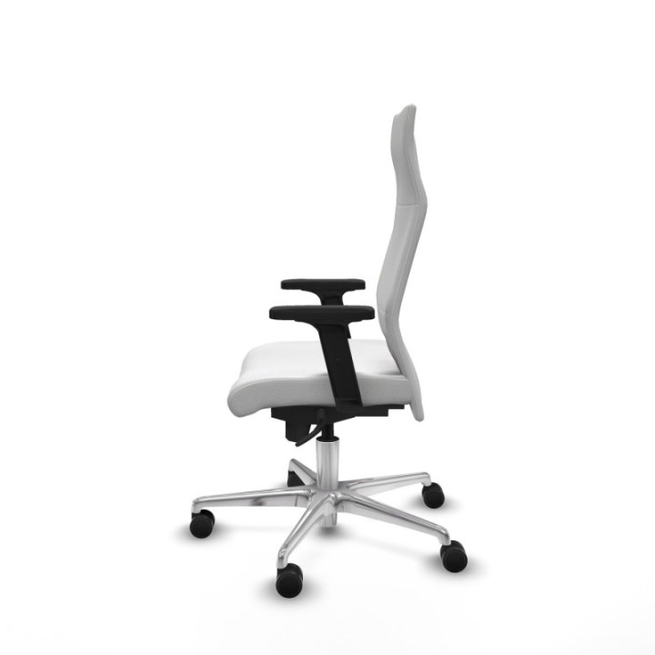 Albacete dirección sincro bali blanco brazos 2D base aluminio ruedas 65 nailon