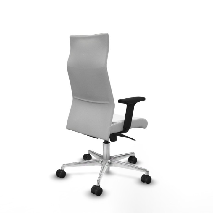 Albacete dirección sincro bali blanco brazos 2D base aluminio ruedas 65 nailon