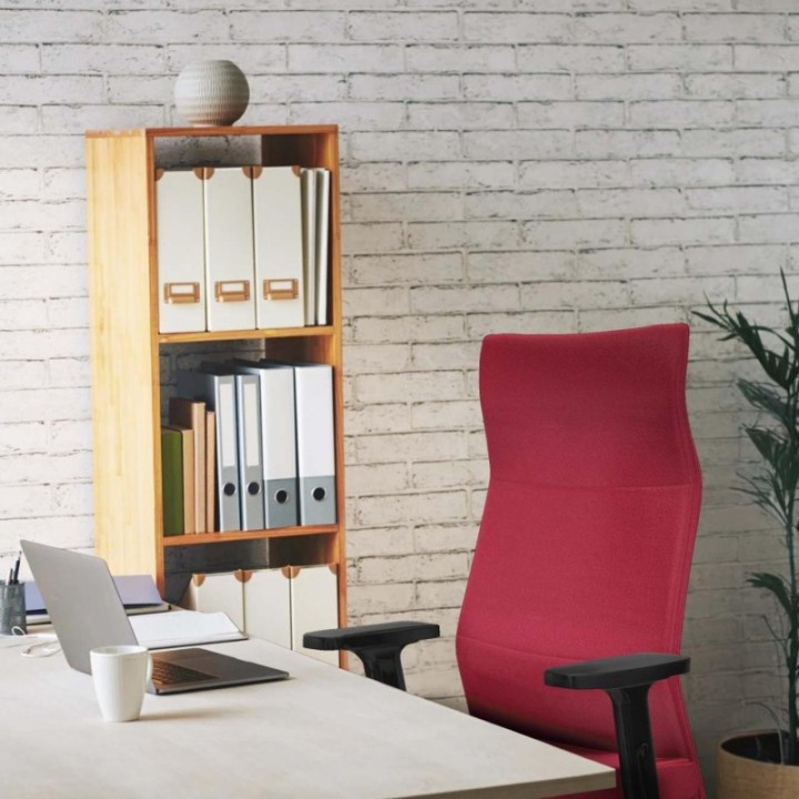 Albacete dirección sincro bali blanco brazos 2D base aluminio ruedas 65 nailon