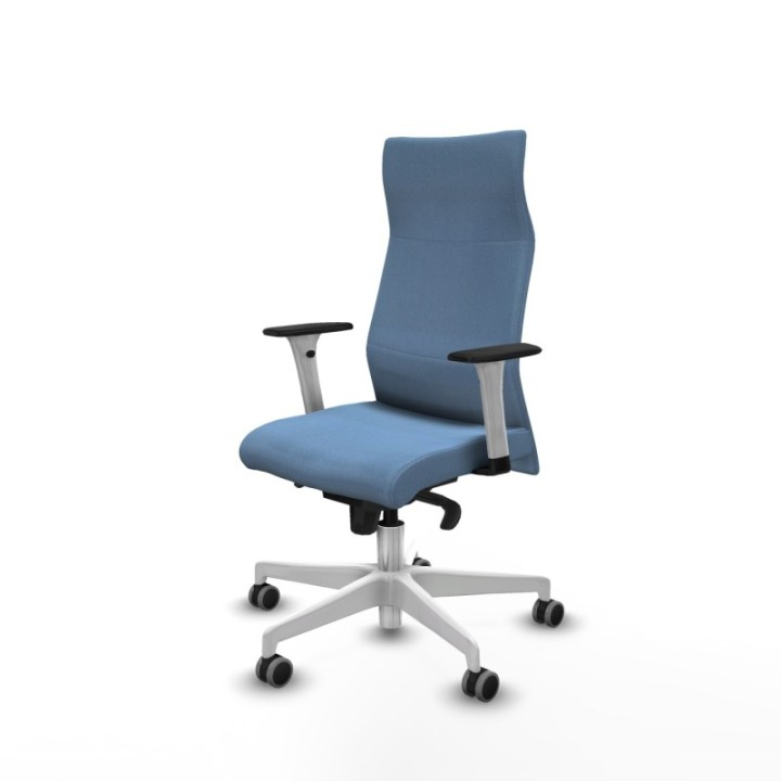 Albacete dirección sincro bali azul cielo brazos 1D blancos base blanca ruedas 65 engomadas