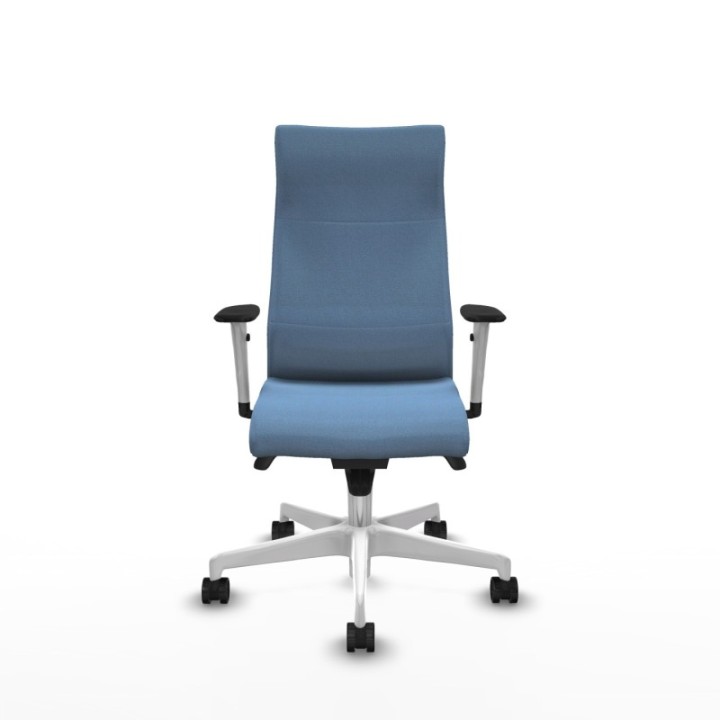 Albacete dirección sincro bali azul cielo brazos 1D blancos base blanca ruedas 65 nailon