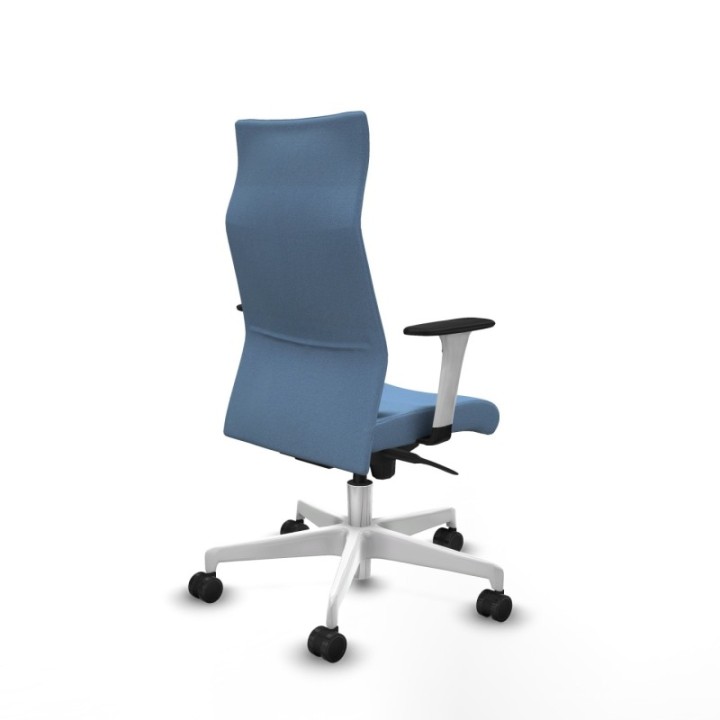 Albacete dirección sincro bali azul cielo brazos 1D blancos base blanca ruedas 65 nailon