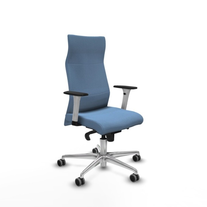 Albacete dirección sincro bali azul cielo brazos 1D blancos base aluminio ruedas 65 engomadas