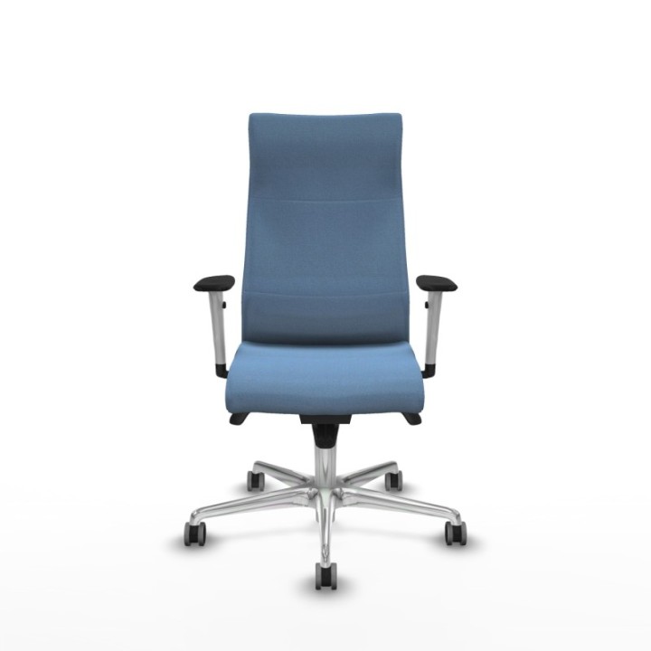 Albacete dirección sincro bali azul cielo brazos 1D blancos base aluminio ruedas 65 engomadas