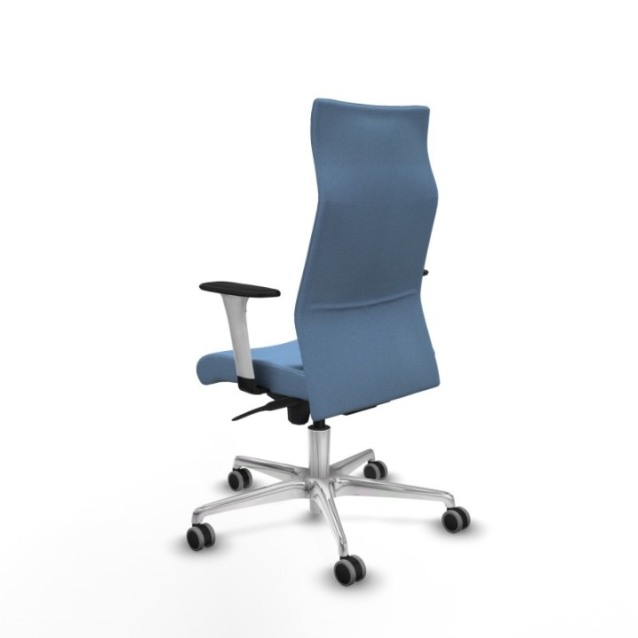 Albacete dirección sincro bali azul cielo brazos 1D blancos base aluminio ruedas 65 engomadas