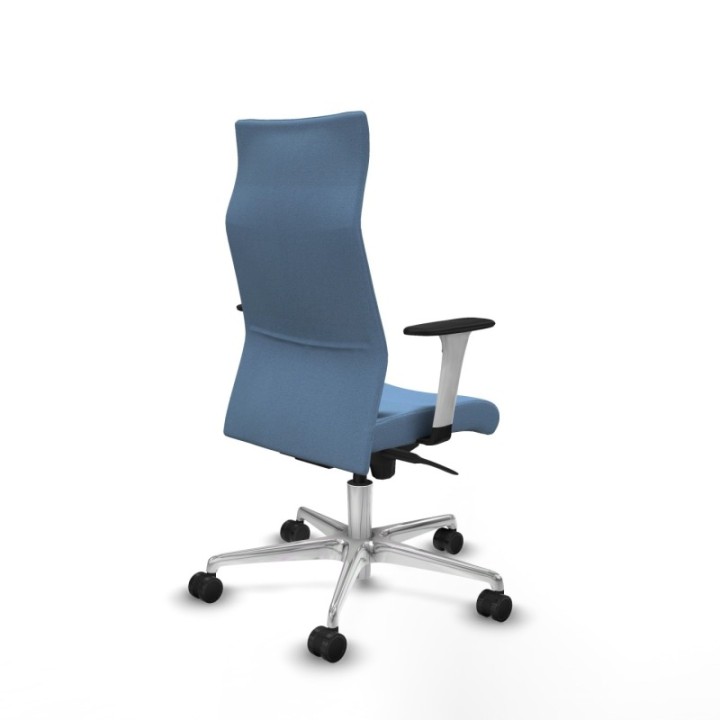 Albacete dirección sincro bali azul cielo brazos 1D blancos base aluminio ruedas 65 nailon