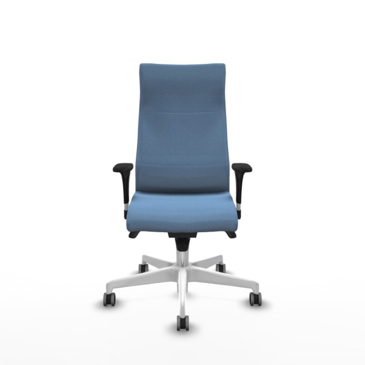 Albacete dirección sincro bali azul cielo brazos 1D cromados base blanca ruedas 65 engomadas