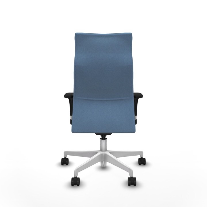 Albacete dirección sincro bali azul cielo brazos 1D cromados base blanca ruedas 65 nailon