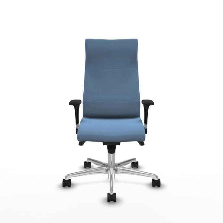 Albacete dirección sincro bali azul cielo brazos 1D cromados base aluminio ruedas 65 nailon