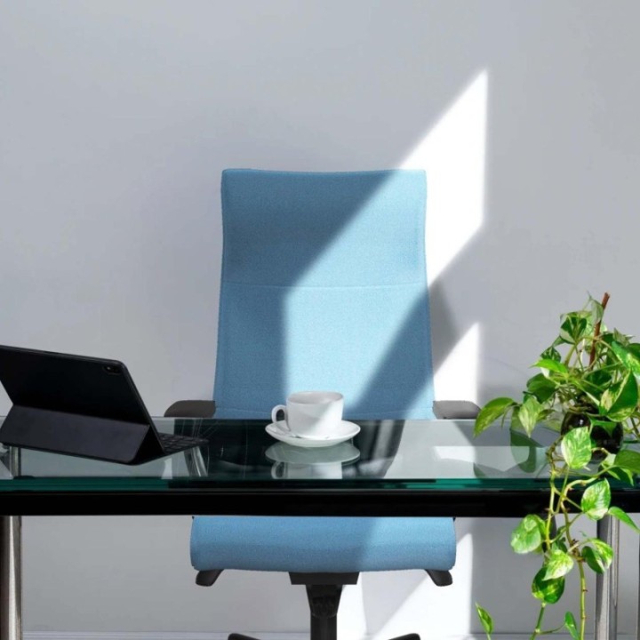 Albacete dirección sincro bali azul cielo brazos 2D base nailon ruedas 65 nailon