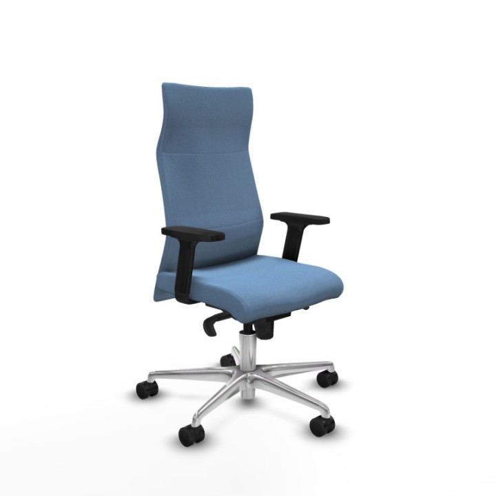 Albacete dirección sincro bali azul cielo brazos 2D base aluminio ruedas 65 nailon