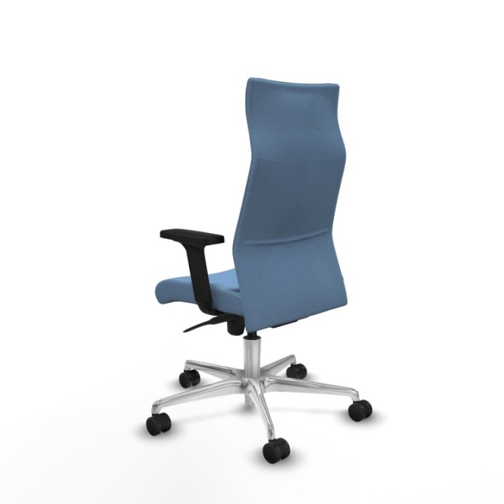 Albacete dirección sincro bali azul cielo brazos 2D base aluminio ruedas 65 nailon