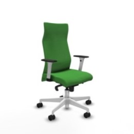 Albacete dirección sincro bali verde brazos 1D blancos base blanca ruedas 65 nailon