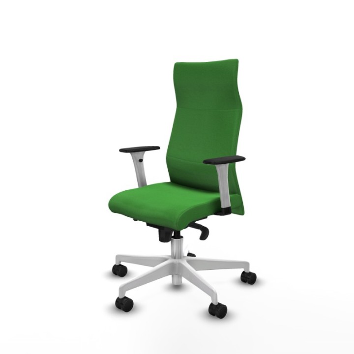 Albacete dirección sincro bali verde brazos 1D blancos base blanca ruedas 65 nailon