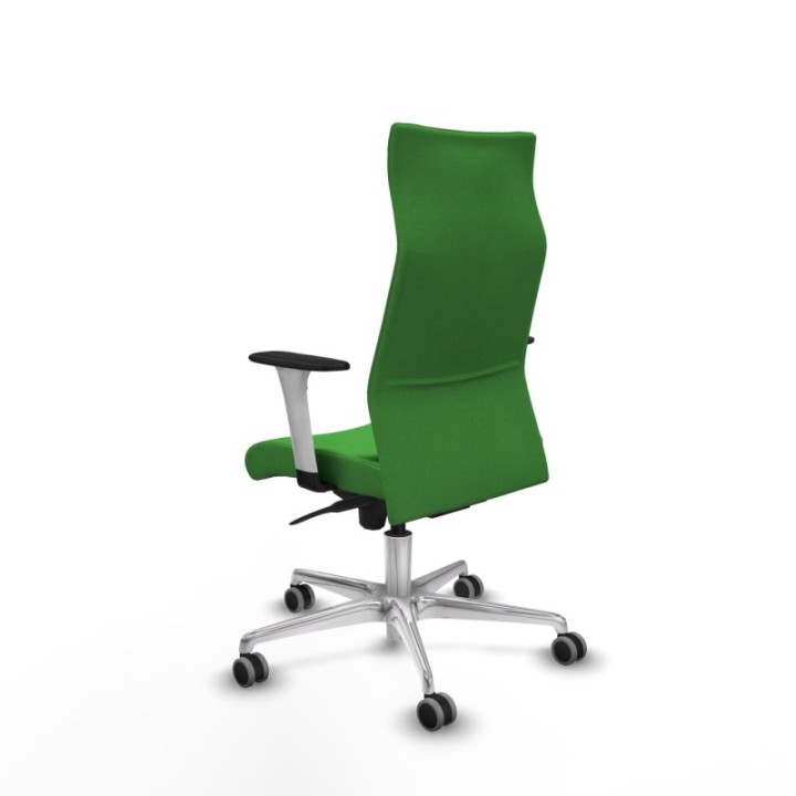 Albacete dirección sincro bali verde brazos 1D blancos base aluminio ruedas 65 engomadas