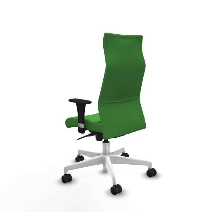 Albacete dirección sincro bali verde brazos 1D cromados base blanca ruedas 65 nailon