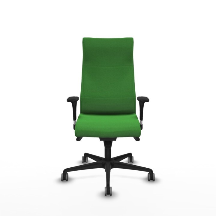 Albacete dirección sincro bali verde brazos 1D cromados base nailon ruedas 65 engomadas