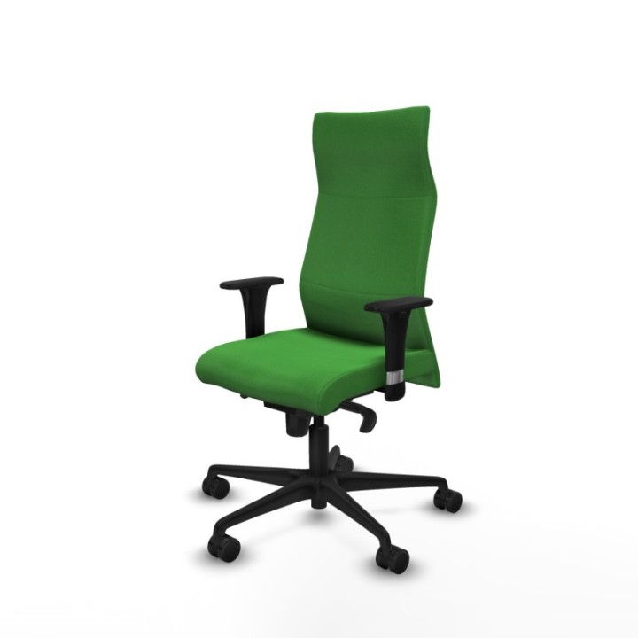 Albacete dirección sincro bali verde brazos 1D cromados base nailon ruedas 65 nailon