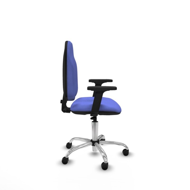 Algarra CP bali azul claro brazos 2D base cromada ruedas engomadas 50mm