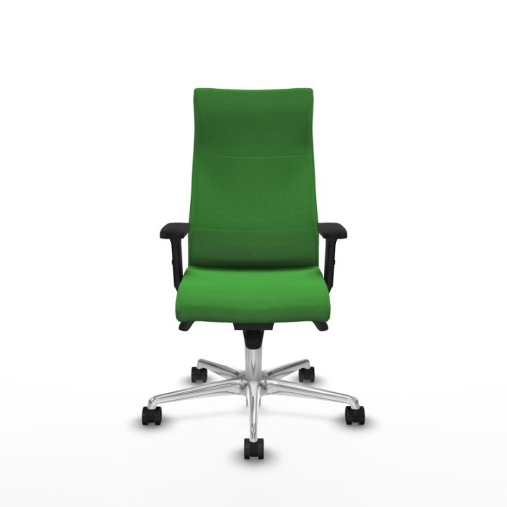 Albacete dirección sincro bali verde brazos 2D base aluminio ruedas 65 nailon