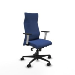 Albacete dirección sincro bali azul marino brazos 1D blancos base nailon ruedas 65 nailon