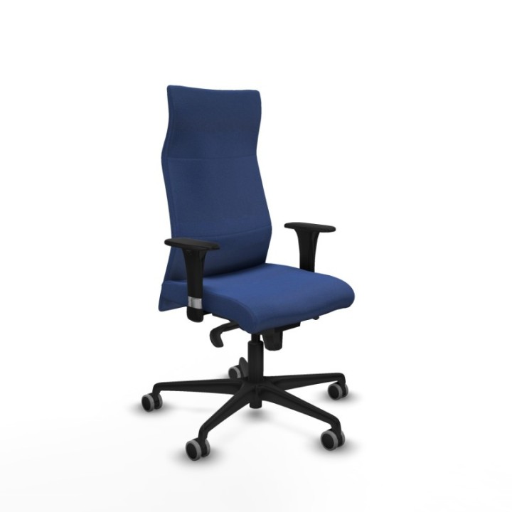 Albacete dirección sincro bali azul marino brazos 1D cromados base nailon ruedas 65 engomadas