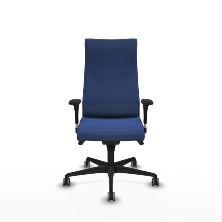 Albacete dirección sincro bali azul marino brazos 1D cromados base nailon ruedas 65 engomadas