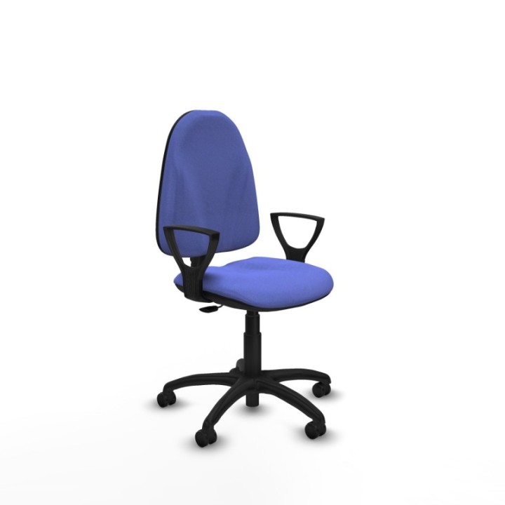 Algarra CP bali azul claro brazos fijos base poliamida ruedas autofrenantes 50mm