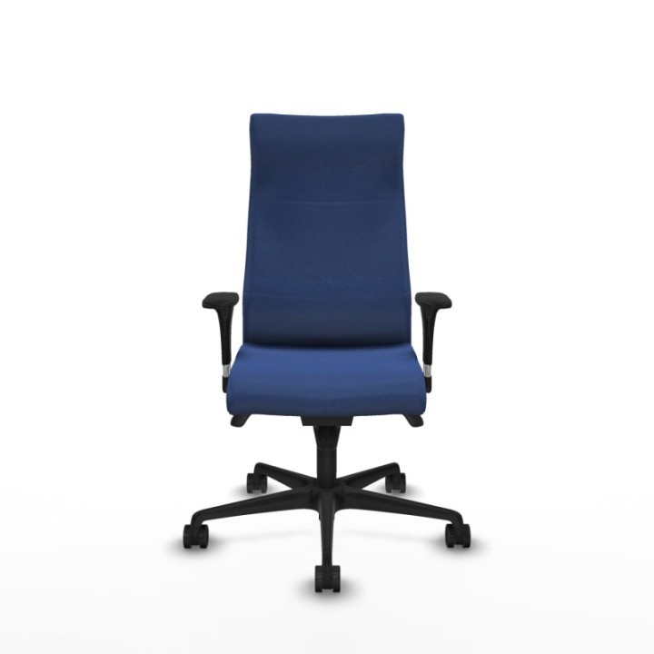 Albacete dirección sincro bali azul marino brazos 1D cromados base nailon ruedas 65 nailon