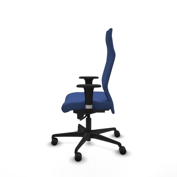 Albacete dirección sincro bali azul marino brazos 1D cromados base nailon ruedas 65 nailon