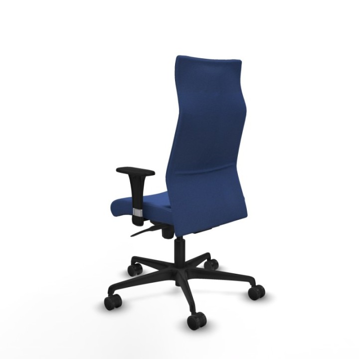 Albacete dirección sincro bali azul marino brazos 1D cromados base nailon ruedas 65 nailon