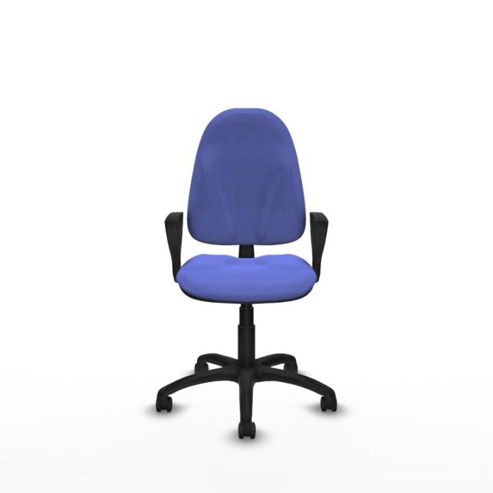 Algarra CP bali azul claro brazos fijos base poliamida ruedas autofrenantes 50mm