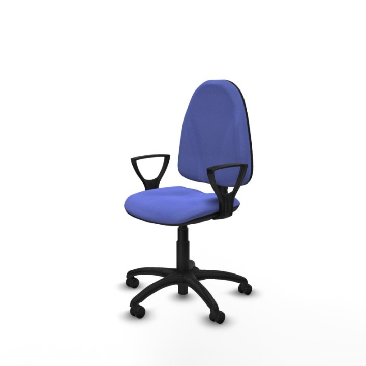 Algarra CP bali azul claro brazos fijos base poliamida ruedas autofrenantes 50mm