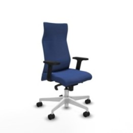 Albacete dirección sincro bali azul marino brazos 2D base blanca ruedas 65 nailon