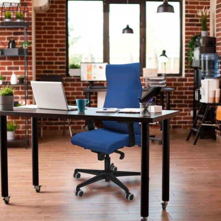 Albacete dirección sincro bali azul marino brazos 2D base nailon ruedas 65 engomadas