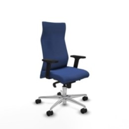 Albacete dirección sincro bali azul marino brazos 2D base aluminio ruedas 65 nailon