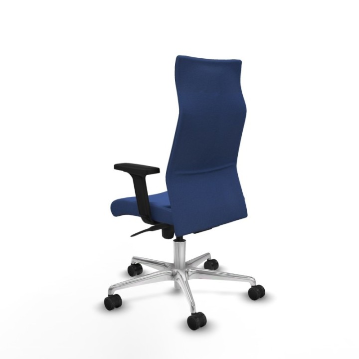 Albacete dirección sincro bali azul marino brazos 2D base aluminio ruedas 65 nailon