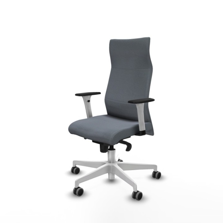 Albacete dirección sincro bali gris brazos 1D blancos base blanca ruedas 65 engomadas