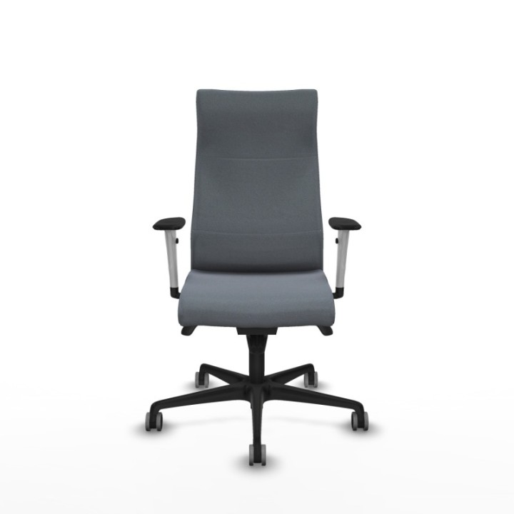 Albacete dirección sincro bali gris brazos 1D blancos base nailon ruedas 65 engomadas