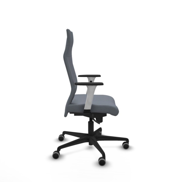 Albacete dirección sincro bali gris brazos 1D blancos base nailon ruedas 65 engomadas