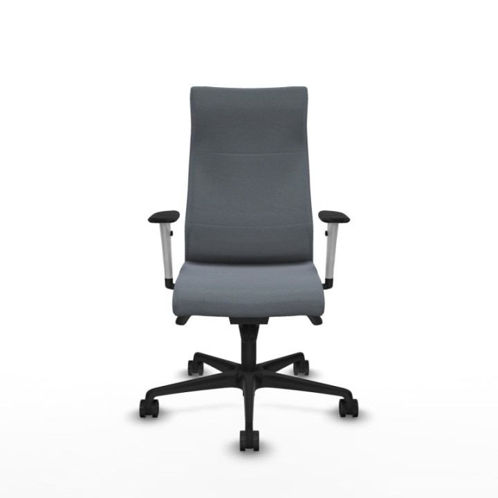 Albacete dirección sincro bali gris brazos 1D blancos base nailon ruedas 65 nailon